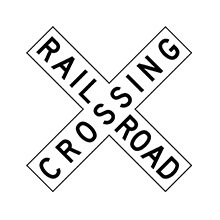 United_States_of_ America_Traffic_Sign_Railroad_Crossing_Crossbuck