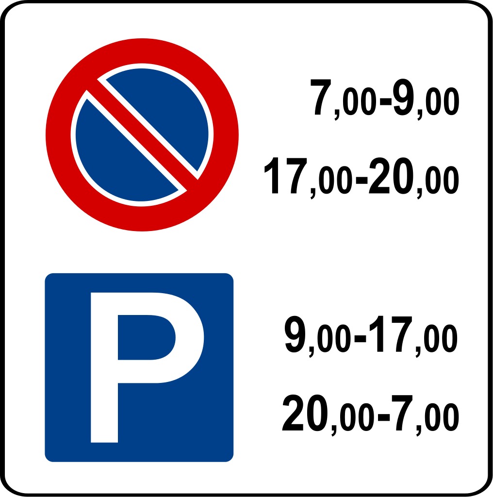 Italy_Traffic_Sign_Parking_Prohibited_at_Certain_Times