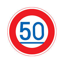 Japan_Traffic_Sign_Minimum_Speed_Limit_50km_h