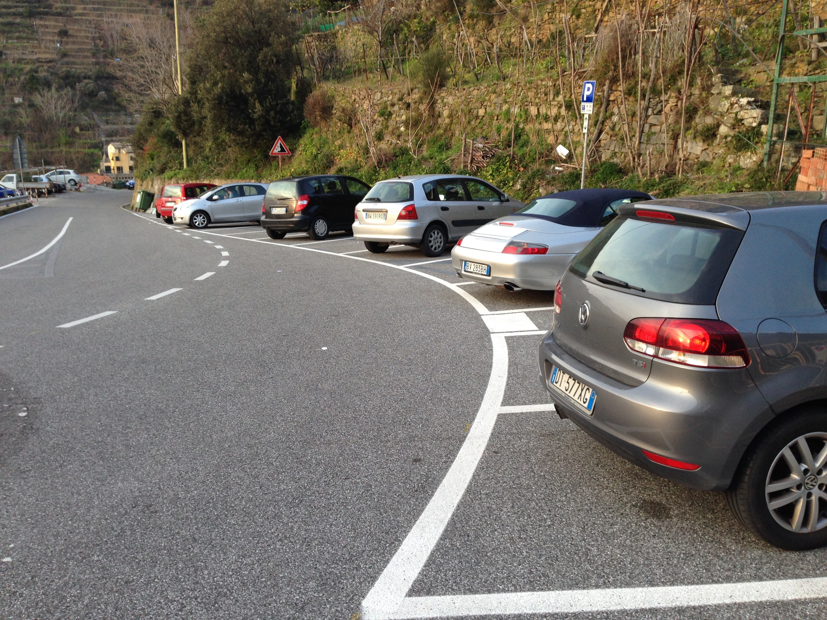 Italy Parking White Lines