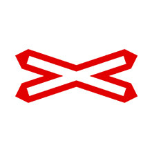 UK Traffic Sign Level Crossing Without Barrier