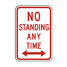 United_States_of_ America_Traffic_Sign_No_Standing_Any_Time