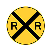 United_States_of_ America_Traffic_Sign_Railroad_Crossing_Ahead