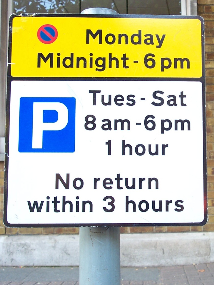 United Kingdom Paid Parking Signs