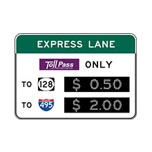 United_States_of_ America_Traffic_Sign_Toll_Costs_at_Intersections_or_HOV_2+