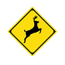 Japan_Traffic_Sign_Wild_Animals_Crossing_Deer