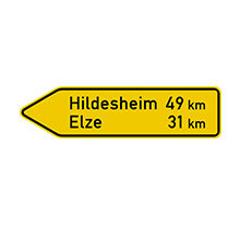 Germany_Traffic_Sign_Signpost_at_Junction_Leading_Onto_a_Minor_Road