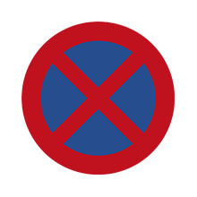 New Zealand Traffic Sign No Stopping
