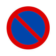 UK Traffic Sign No Waiting